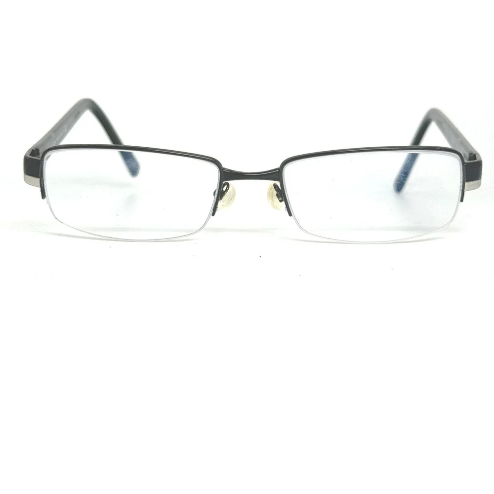 Prada Eyeglasses Frames Women Black Half Rim‎ Metal Optical Glasses 21252